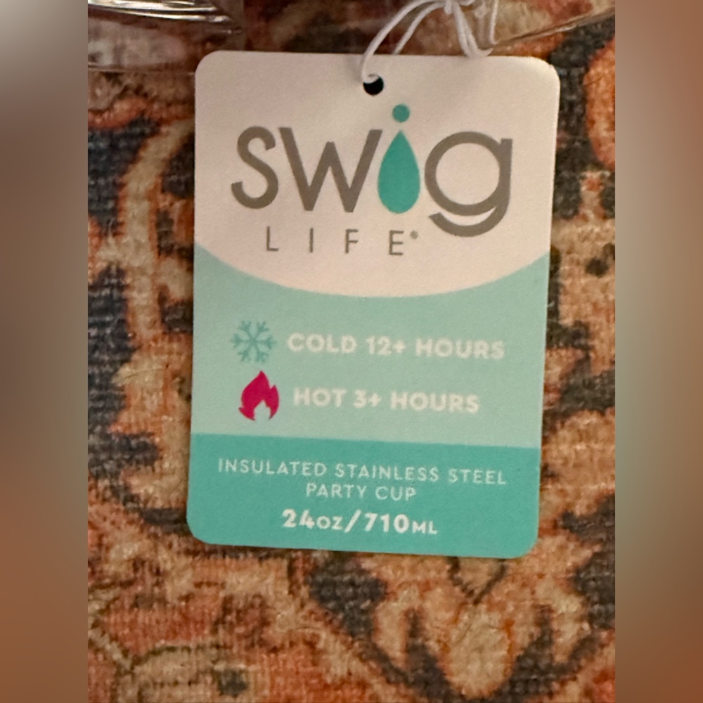 Swig Life 24oz Tumbler/Insulated Party Cup in Good Vibrations & Comes with Tags - Picture 11 of 12